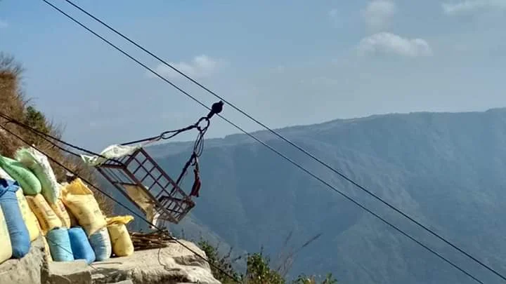 Laitlum Canyons: A Hiker’s Paradise at the End of the Khasi Hills 3 Cargo Ropeway